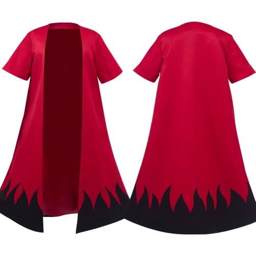 Anime Kids Cape Uzumaki Cloak Kimono Cardigan Cosplay Costume Robe Halloween Carnival Suit