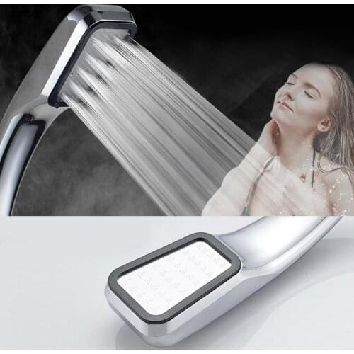 High Pressure Shower Head Handheld 300 Holes Square Shower Head Water Saving Sprinkler Bathroom Accessories