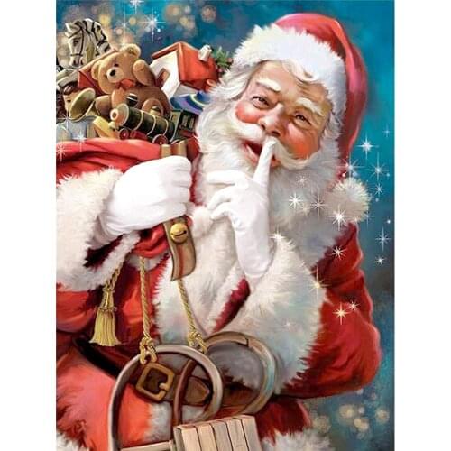 Christmas Santa Claus Pre-Printed 11CT Cross Stitch DIY Embroidery Patterns DMC Threads Sewing Painting Handiwork Jewelry