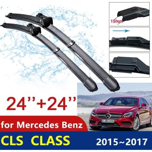 For Mercedes Benz CLS Class 2015~2017 2016 Front Window Windshield Windscreen Wipers Car Wiper Blades Car Accessories