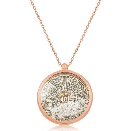 Tevuli 925 Sterling Silver Esmaül Hüsna Lady Necklace