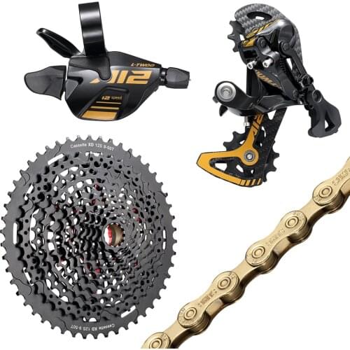 MTB Mountain Bike 12 Speed Groupset 12s 9-50T Cassette Shifter Rear Derailleur Shift Chain 12S Gold Group set For SRAM XD