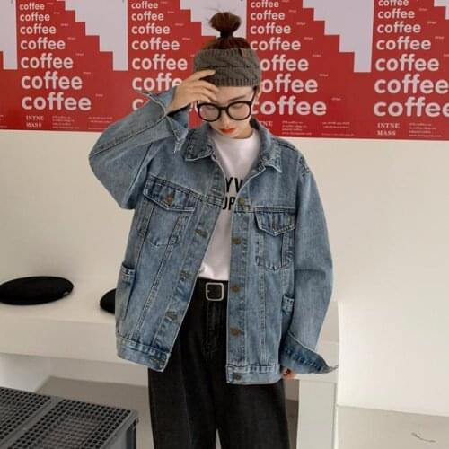 2020 spring summer autumn new women fashion casual Denim Jacket woman female OL streetwear Aq29