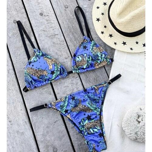 2020 Swimsuit Female Swimwear Bikini Push Up Swimming Suit For Women String Bikini Sexy Swim Wear Woman Thong Swimsuit Summer