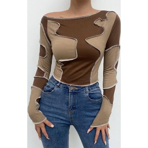 Женские футболки с длинным рукавом ZLDRESS China At AliExpress