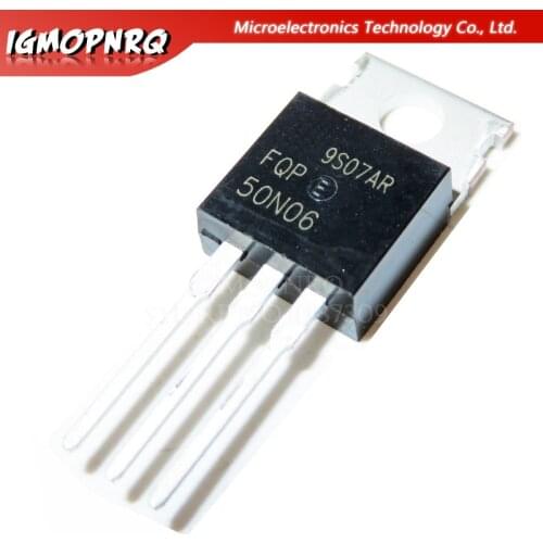 10pcs FQP50N06 50N06 MOSFET TO-220 N-CH 60V 50A new original