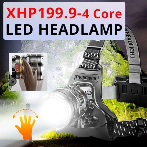 NEW Upgraded IR Sensor LED Headlight XHP50.3 Waterproof USB Rechargeable T6 Induction Headlamp Fishing Lantern By 18650 Battery