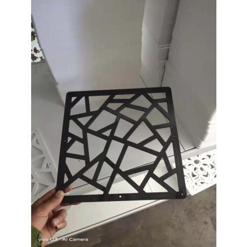 45pcs Room Divider Folding Screen Partition Room Separator Screens Wall Wooden-plastic Decorative Panel Black 29X29cm