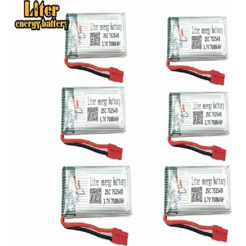 3.7V 700mAh 752540 25c Battery for X5S X5SW X5HW X5HC X5UW RC Quadcopter Drone Spare Part