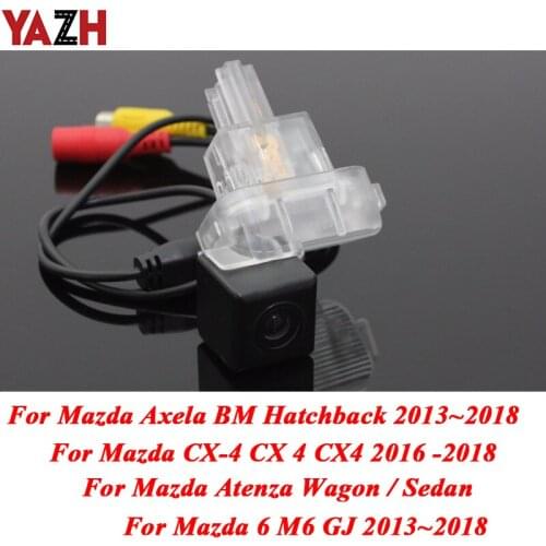 YAZ HD 170 Degree Car Rear View Camera For Mazda 6 3 Mazda6 Atenza GJ Mazda3 Axela Hatchback CX-4 CCD Auto Night Vision Camera