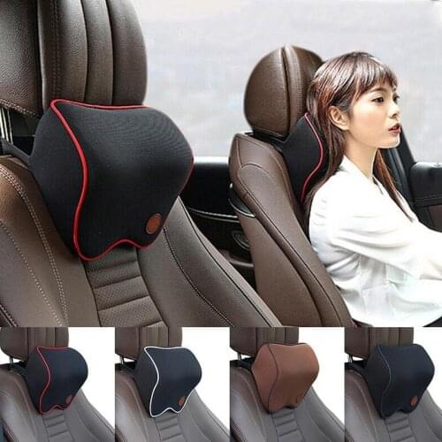 Car Neck Headrest Pillow Car Accessories Cushion Auto Seat Head Support Neck Protector Automobiles Memory Cotton Breathable New