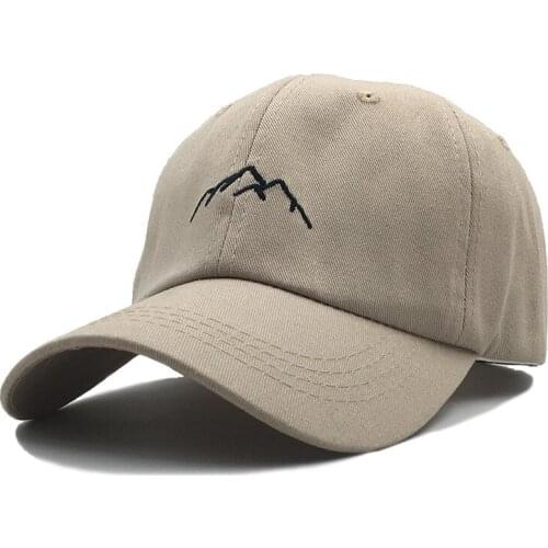 High Quality Popular Style Simple European US Embroidered Mountain Baseball Cap for Men Women Outdoor Sun Protection Hats Bq129