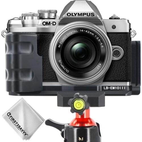 Quick Release L Plate Bracket Holder Hand Grip for Olympus OM-D E-M10 Mark III EM10 III Camera Arca-Swiss Standard Mounting