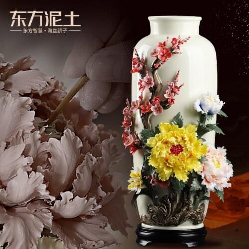 Flower vases, furnishing articles sitting room flower arranging rich ancient frame porcelain decorative arts and crafts