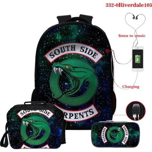 3D Cartoon Riverdale Children Backpacks Kindergarten Schoolbag Riverdale Kids Backpack Children School Bags Girls Boys Backpacks