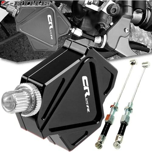 For Honda CR125R CR 125 R 1992-2007 Motorcycle Accessories CR125R logo CNC Aluminum Stunt Clutch Lever Easy Pull Cable System