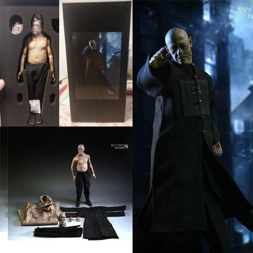 For Collection 1/6 Scale SYY TOYS NO.002 12 inches Zombie Action Figure with 2 Head Sculpt Accessory Model for Fans Gifts