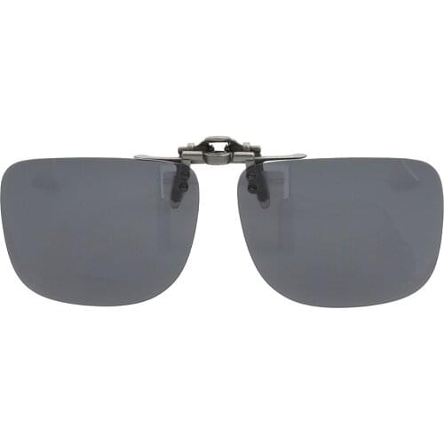 Women Polarized Clip On Sunglasses Men Square Flip Up Driving Fishing Sunglasses Clips UV Protection Lenses Black Brown w/ case