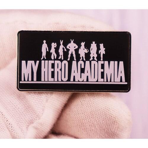 My Hero Academia Characters Rainbow Brooch Pins Enamel Metal Badges Lapel Pin Brooches Jackets Jeans Fashion Jewelry Accessories
