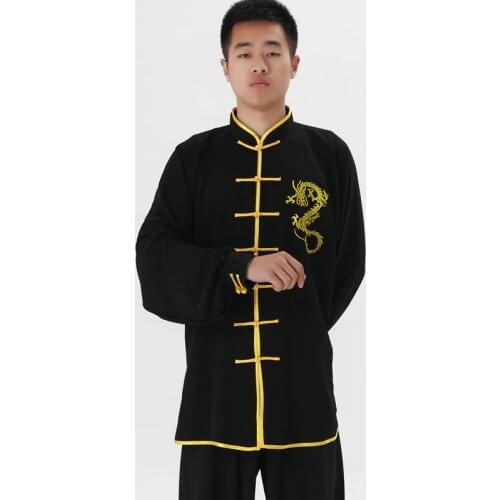Martial Art Uniform Kung Fu Suits Long Sleeve Tai Chi Clothing Chinese Traditional Folk Taiji Outdoor Walking Morning Sprots