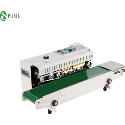 FR-900 Continuous Automatic film sealing machine aluminum foil bag edge sealer food packaging machine 220V/110V