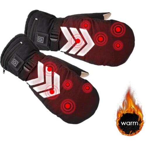 Hand Warmer Electric Thermal Gloves EU/US Plug Heated Touch Screen Gloves Cycling Motorcycle Bicycle Ski Gloves Unisex