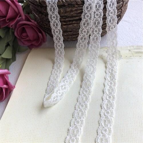 1.5cm robe en tissu blanc coton brodé dentelle | bordure de ruban, couture, guipure, décoration de mariage, bricolage, tendance