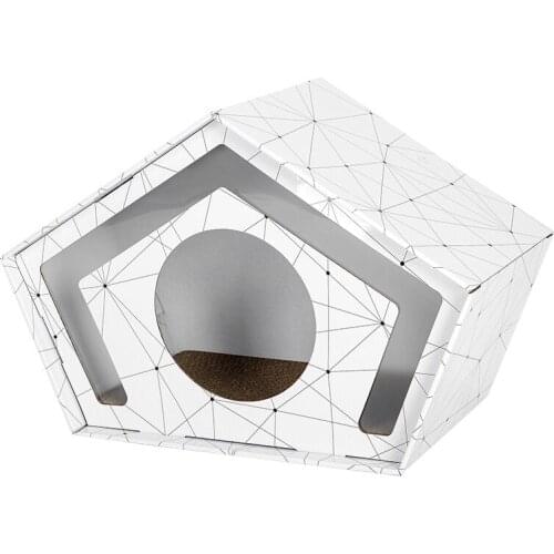 Cat Scratcher Pet Cat Litter Five-pointed Pet Cat Cardboard Cat Scratcher Summer Cat Room Folding Ears Garfield Cat Grinding