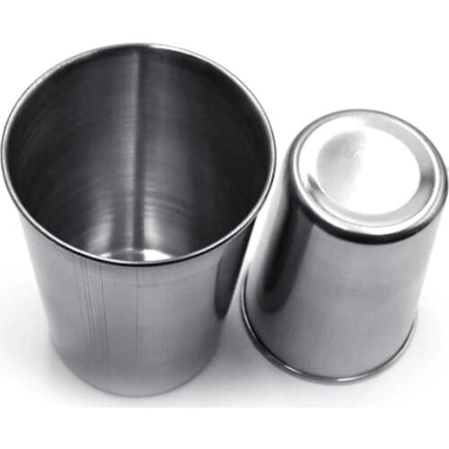 30/70/180/320ml Stainless Steel Cup Drinking Coffee Beer Tea Camping Water Mug