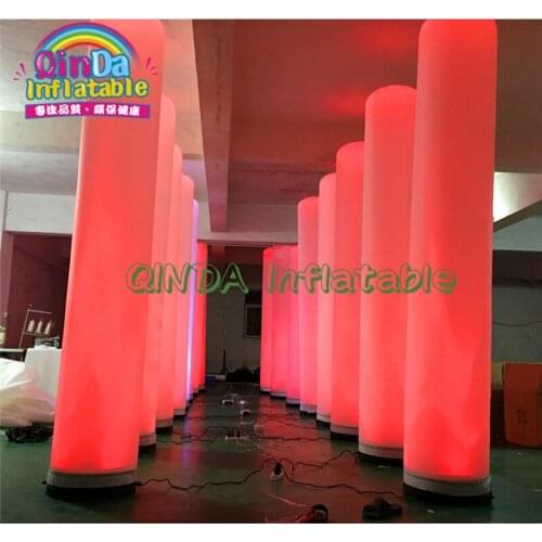 Hot selling giant inflatable light bulb column Advertising led light inflatable pillar/inflatable column/ inflatable tube