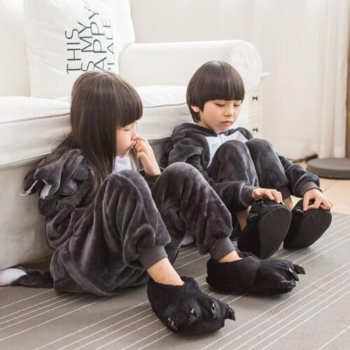 Boy Girl Cute Cartoon Animal Wolf Costume Cosplay Clothing for Kids Childrens Day Costumes