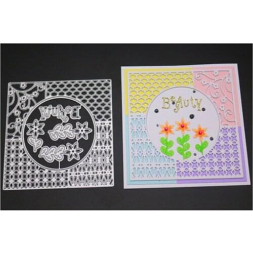 YINISE Metal Cutting Dies For Scrapbooking Stencils FLOWER COVER DIY Paper Album Cards Making Embossing Die Cuts Cutter MOLD