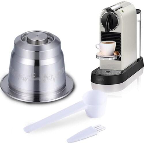 Stainless Steel Reusable Filled Capsule Suitable for Nespresso Capsule Coffee Cup Coffee Filter Funny Mugs Mug Coffee