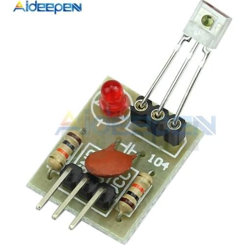 1Pcs 5V Laser Detector Sensor Module Non-modulator Tube Laser Receiver Detect Module High Level Laser Light Detected For Arduino