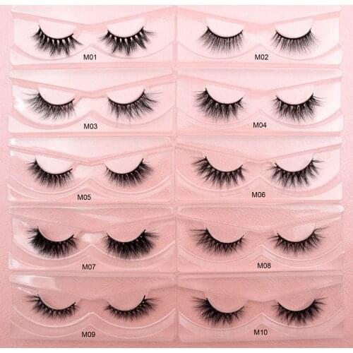Visofree Mink Eyelashes Winged False Eyelashes Fake Lashes Natural Long Makeup 3D Mink Lashes Extension Eyelash Fake Lashes
