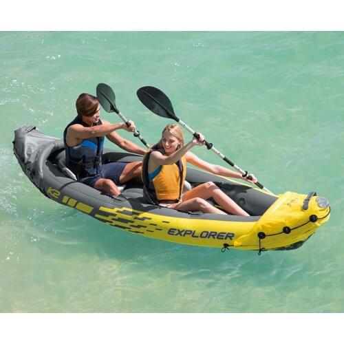 Single double kayak, inflatable boat, assault boat, fishing boat thickened inflatable dinghy folding canoe