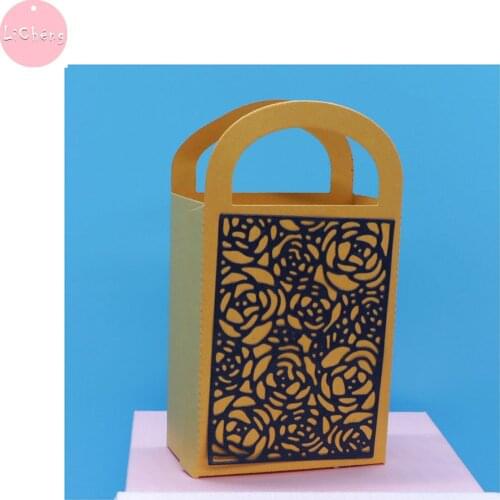 Gift Bag Slimline Card Dies Scrapbooking Birthday Paper Cards Embossing Metal Moldes Craft Stencil Clear Stamps and Dies