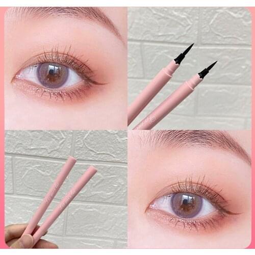 Feather Pen Eyeliner Liquid Natural Long Lasting Waterproof Liquid Eyeliner Sponge Fine-Head Makeup Eyeliner Make Up Tools