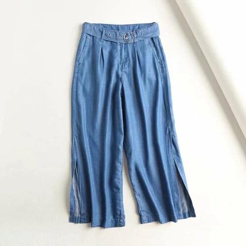 Casual Solid Maxi Wide Leg Pants DLZK116