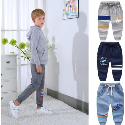 New Boys Sports Long Running Pants Childrens wear baby kids casual pants Jogging Enfant Garcon Children Trousers DS29