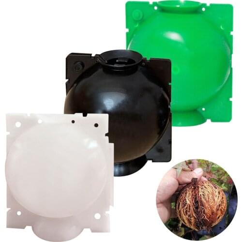 6PCS Plant Rooting Device Self-locking High-Pressure Plant Root Growing Grafting Breeding Ball Box for Home Garden 4.72x5.35in
