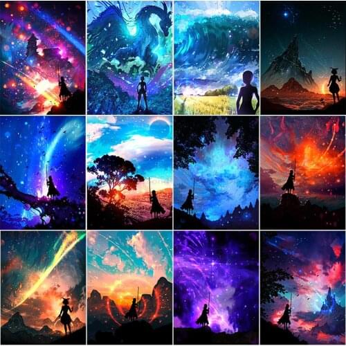 Wall Art 5D DIY Diamond Painting Handmade Cross Stitch Cartoon Anime Painting Picture Embroidery Full Square/round Drill