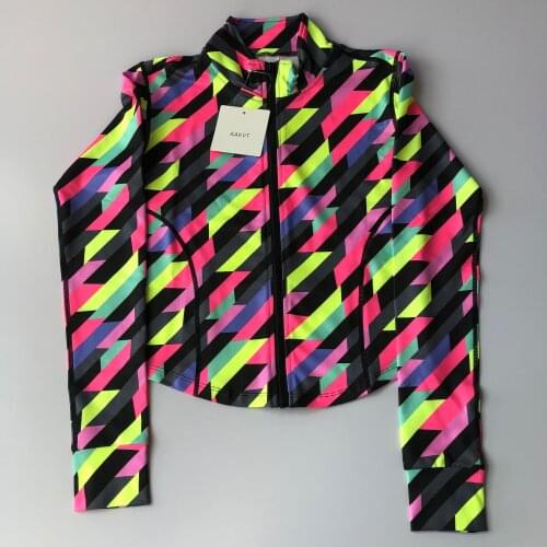 2021 new autumn/winter womens zipper sports jacket tight-fitting quick-drying yoga clothes corset and slim running fitness jack