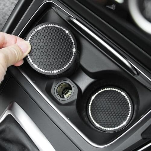 1x Car Water Cup Bottle Holder Anti-slip Pad Accessories For Renault Clio Logan Megane Koleos Scenic Dacia Duster kaptur fluence