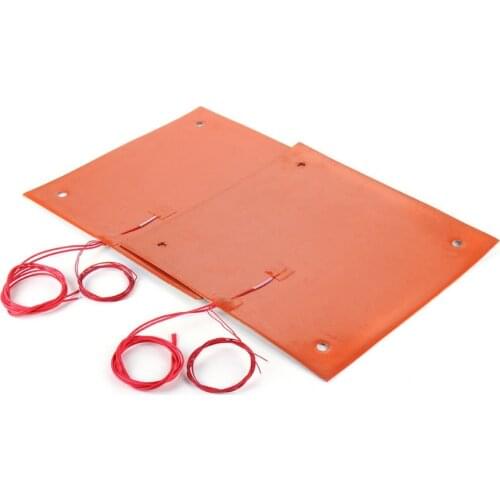 1000w 120v/220v 400X400mm With Adhesive back and NTC 100K Thermistor Silicone Heated Bed Heating Pad for CR-10 3D Printer