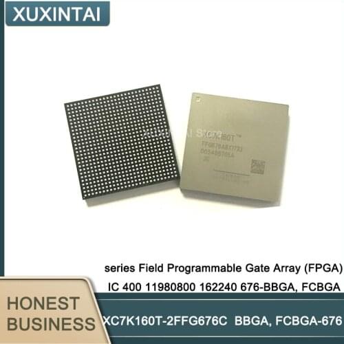 2Pcs/Lot XC7K160T-2FFG676C XC7K160Tseries Field Programmable Gate Array (FPGA) IC 400 11980800 162240 676-BBGA, FCBGA