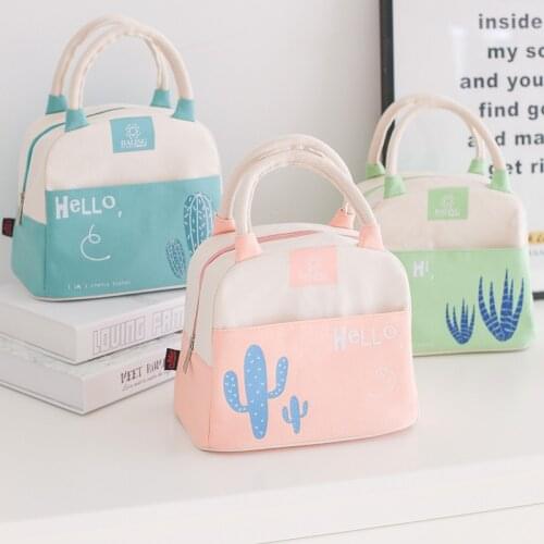 2020 Portable New Thermal Insulated Lunch Box Tote Cooler Handbag Bento Pouch Dinner Container School Food Storage Bags