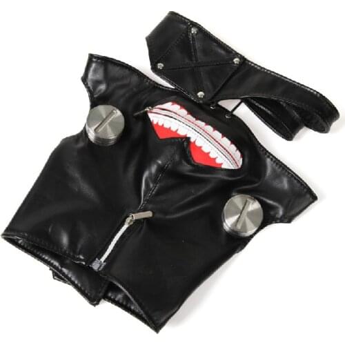 5Pcs/Lot Tokyo Ghoul Cosplay Kaneki Ken Mask Adjustable Belt Halloween Party Prop