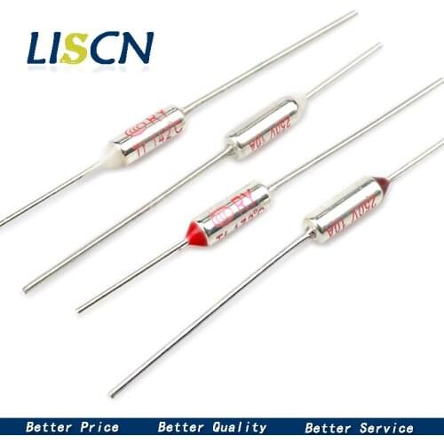 5PCS TF Thermal Fuse RY 10A 15A 250V Temperature 65C 85C 100C 105C 100C 120C 130C 152C 165C 172C 185C 192C 200C 240C 280C 300C