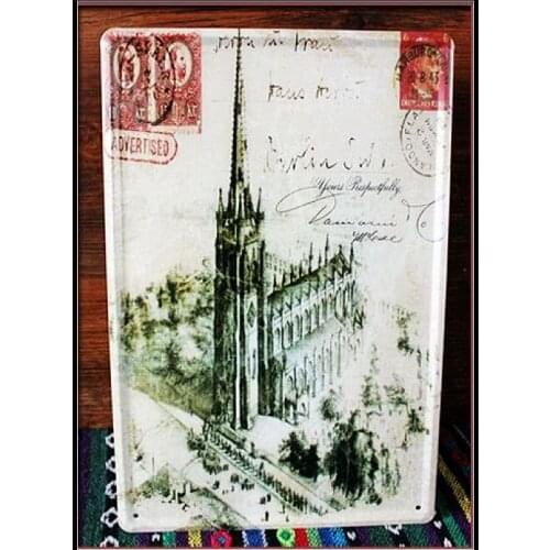 50pcs/lot Metal Sign shabby chic wholesale price Metal poster retro Art wall decor House Cafe Restaurant Vintage Metal Paintings